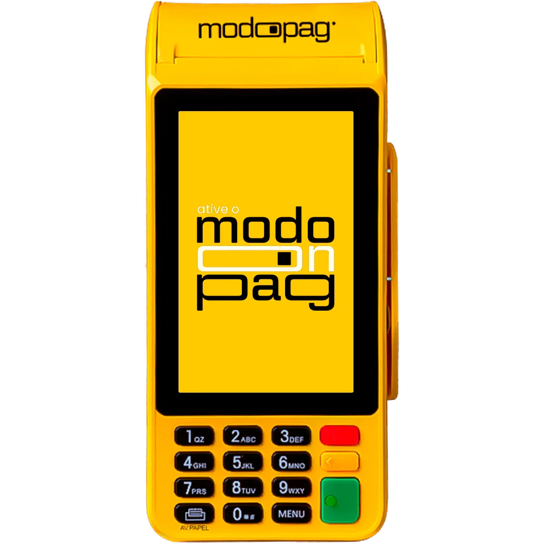 Maquininha modo PRO — recarga, Pix, débito, crédito e voucher